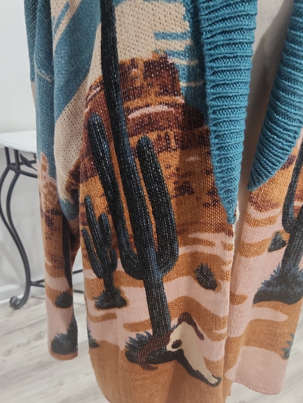 Wrangler Retro Desert Cardigan Southwest Western Chic, Boho - Picture 4 of 12